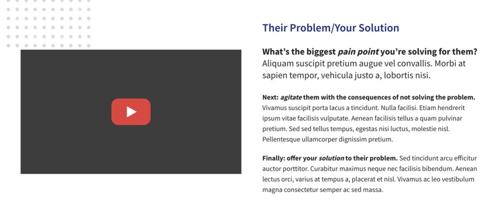 Section 2 Problem/Solution  Optimizing Website Homepages for Businesses